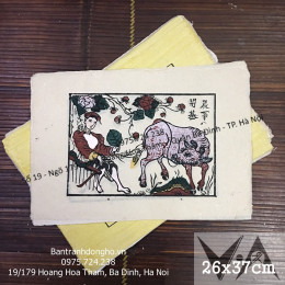 Tranh Đông Hồ Nông Nhàn Bà